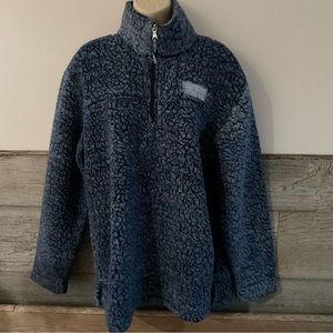 Boxercraft Yellowstone plush Sherpa 1/4 zip pullover size Large